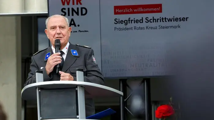 Im Juni eröffnete Siegfried Schrittwieser noch die neue Rotkreuz-Zentrale in der Hergottwiesgasse 