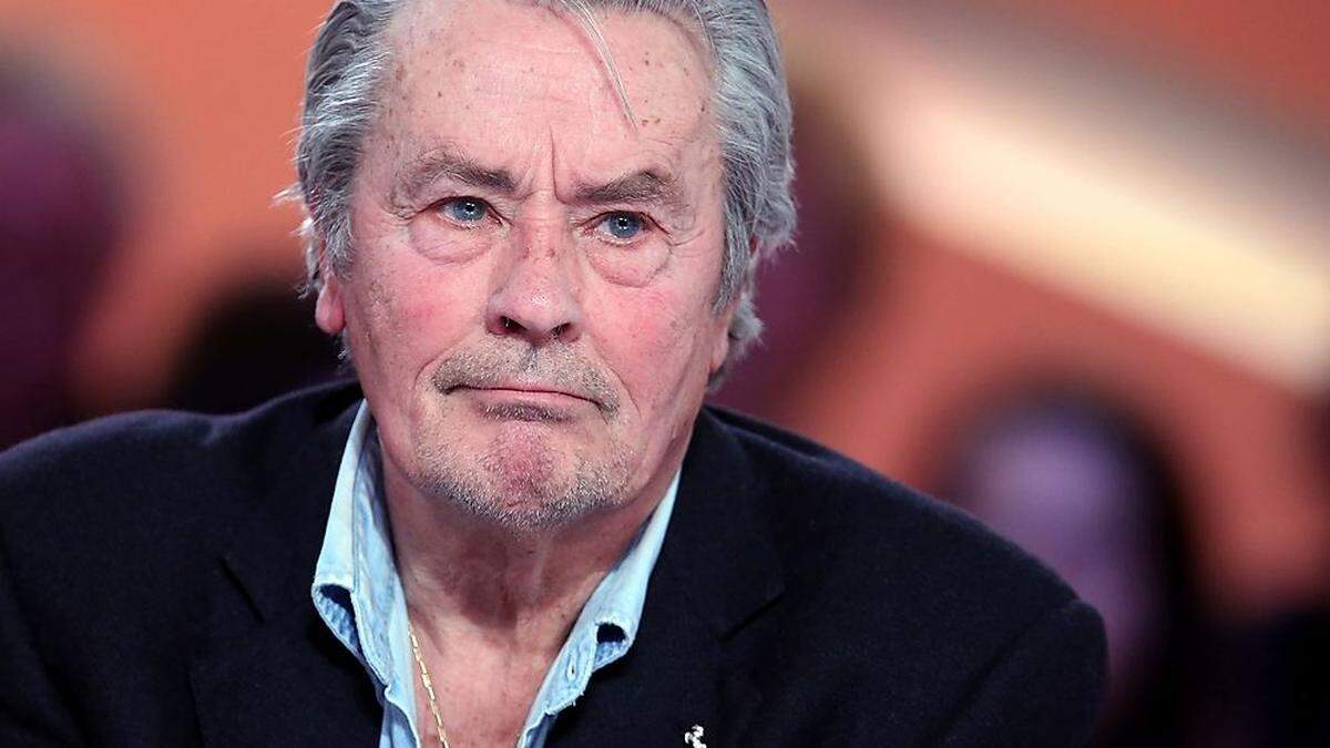 Der französische Filmstar Alain Delon