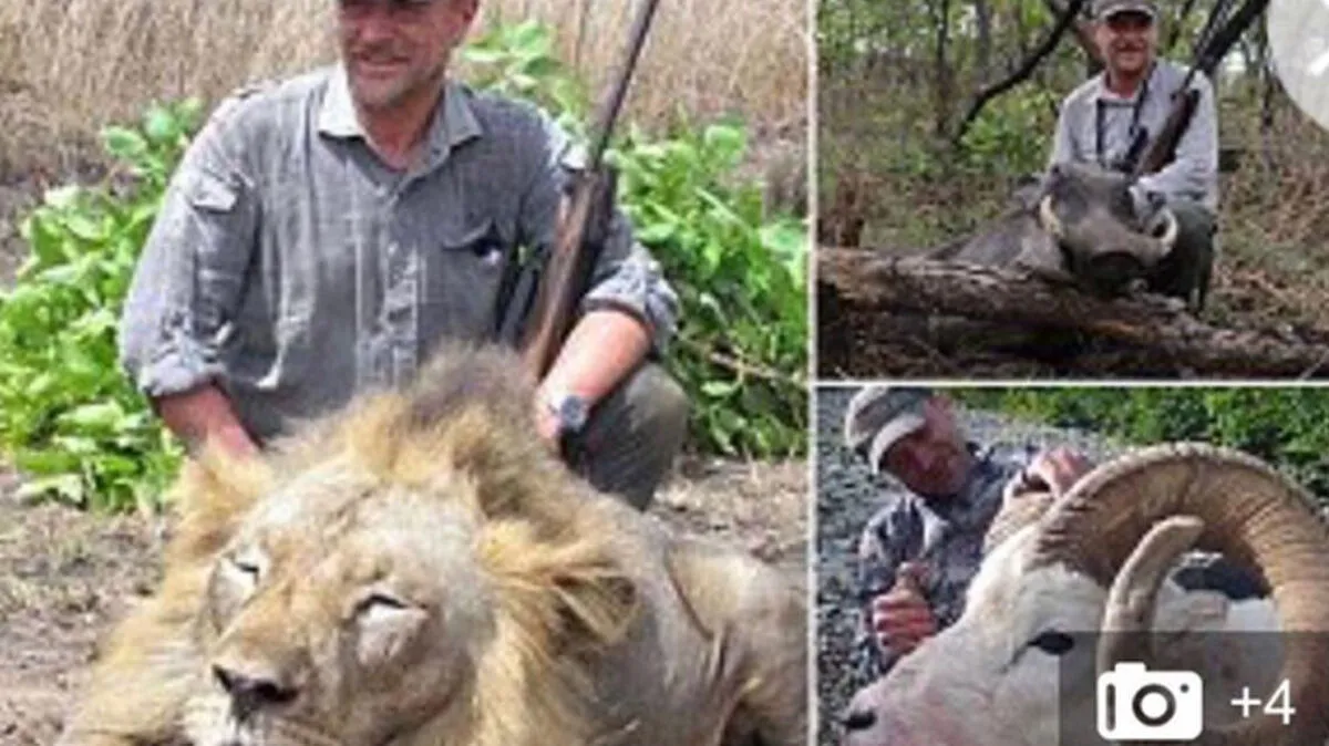 Der Arzt mit erlegten Tieren auf Instagram