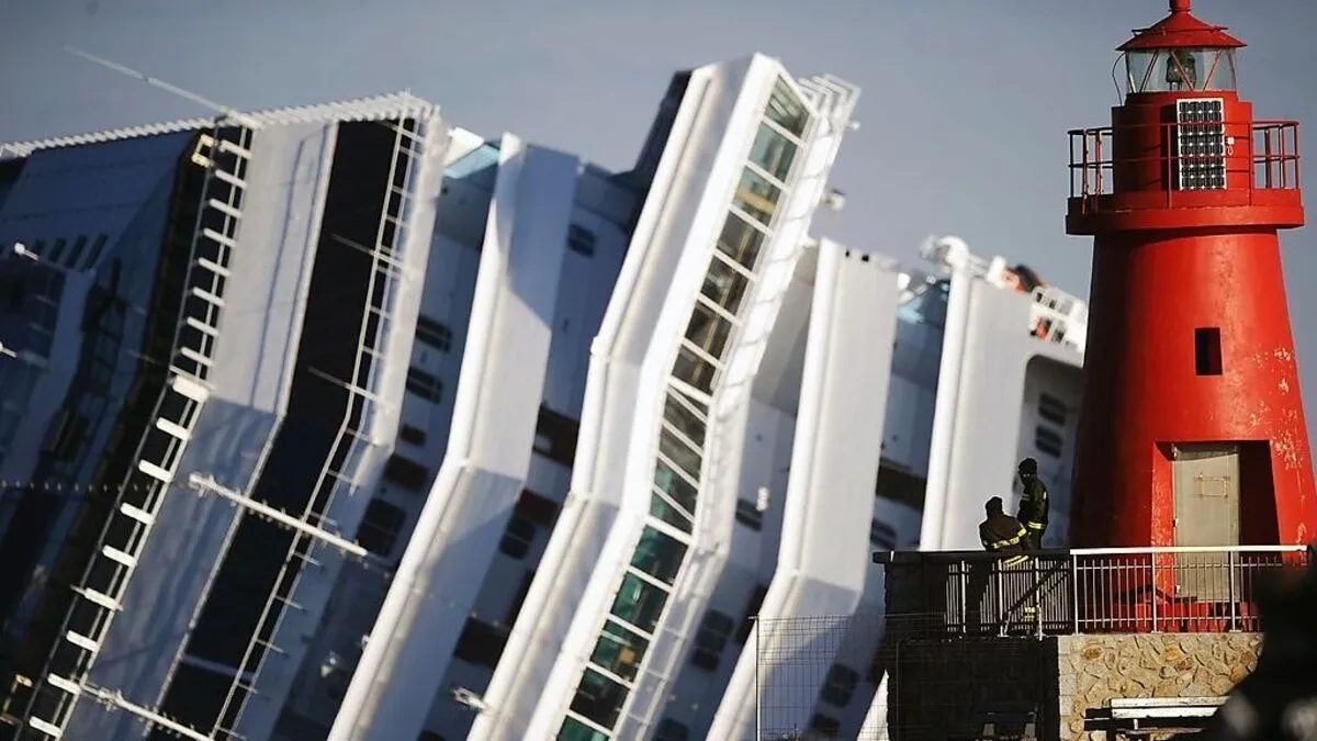 Die Costa Concordia sank im Jänner 2012, 32 Menschen starben