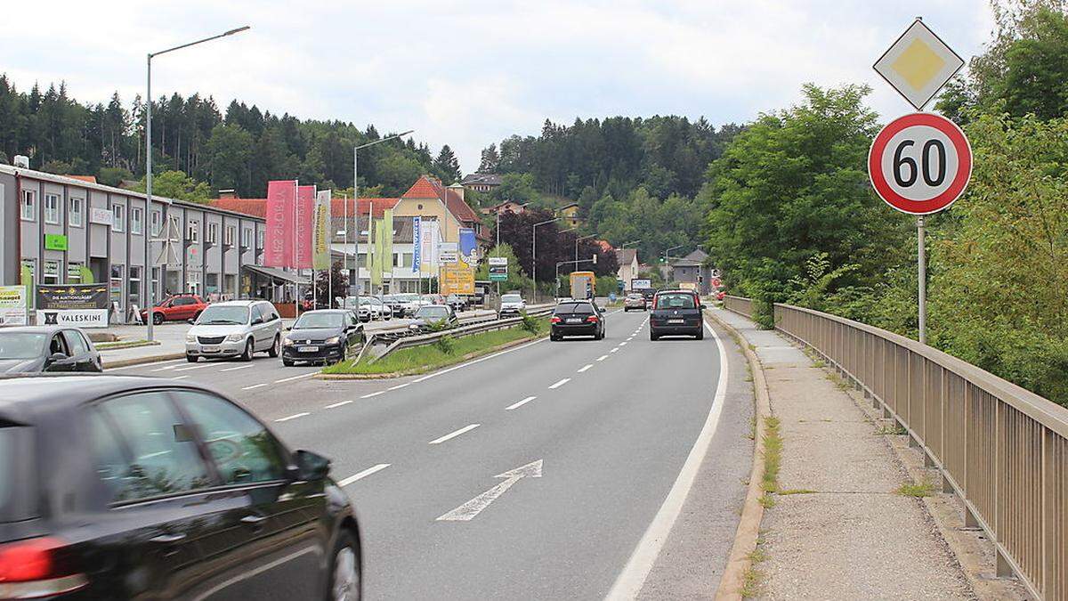 Seit Montag, dem 10. Juli, gilt auf der LB 70 in Rosental Tempo 60