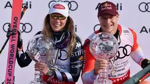 Mikaela Shiffrin und Marco Odermatt