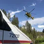 Der Mann wurde mit dem Rettungshubschrauber in das LKH Graz gebracht