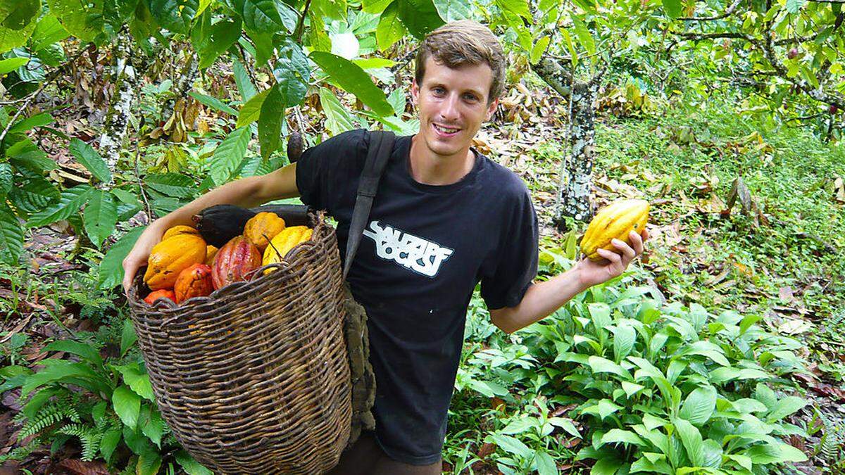 Richard Hofer achtet bei seinem Kakao auf fairen und biologischen Anbau sowie höchste Qualität 