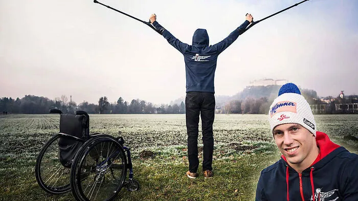 Lukas Müller, er sprang für die SV Villach,  genießt trotz seiner Einschränkung sein Leben in vollen Zügen