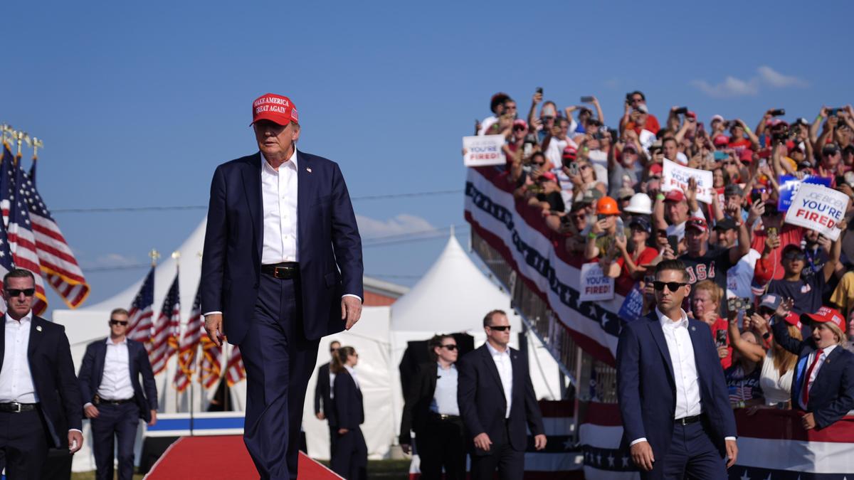 Donald Trump bei der Wahlkampfveranstaltung 