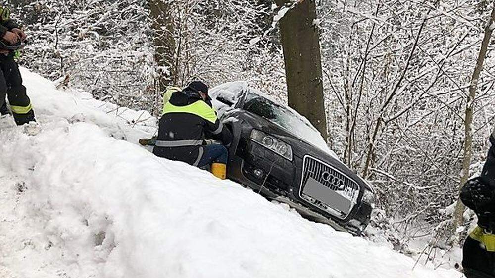 Schneefahrbahn sorgte für Probleme - wie hier in Voitsberg