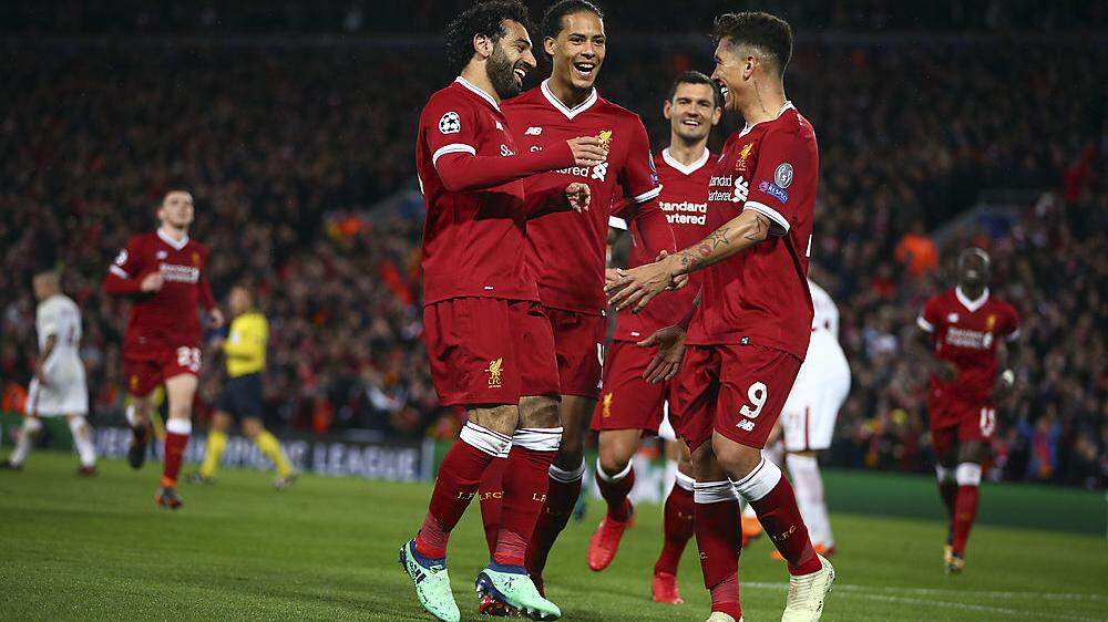 Die Liverpool-Stars jubelten