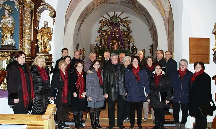 Die Singgemeinschaft St. Urban war für die Opfer der Unwetter im gesanglichen Einsatz