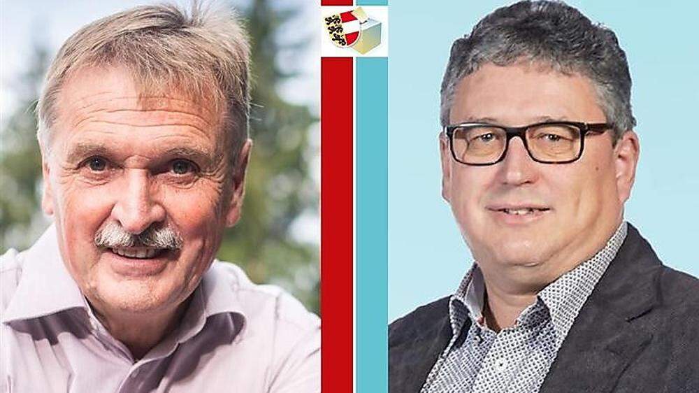 Für Gottfried Mandler (SPÖ) und Manfred Dullnig (ÖVP) geht es am 14. März in die Stichwahl