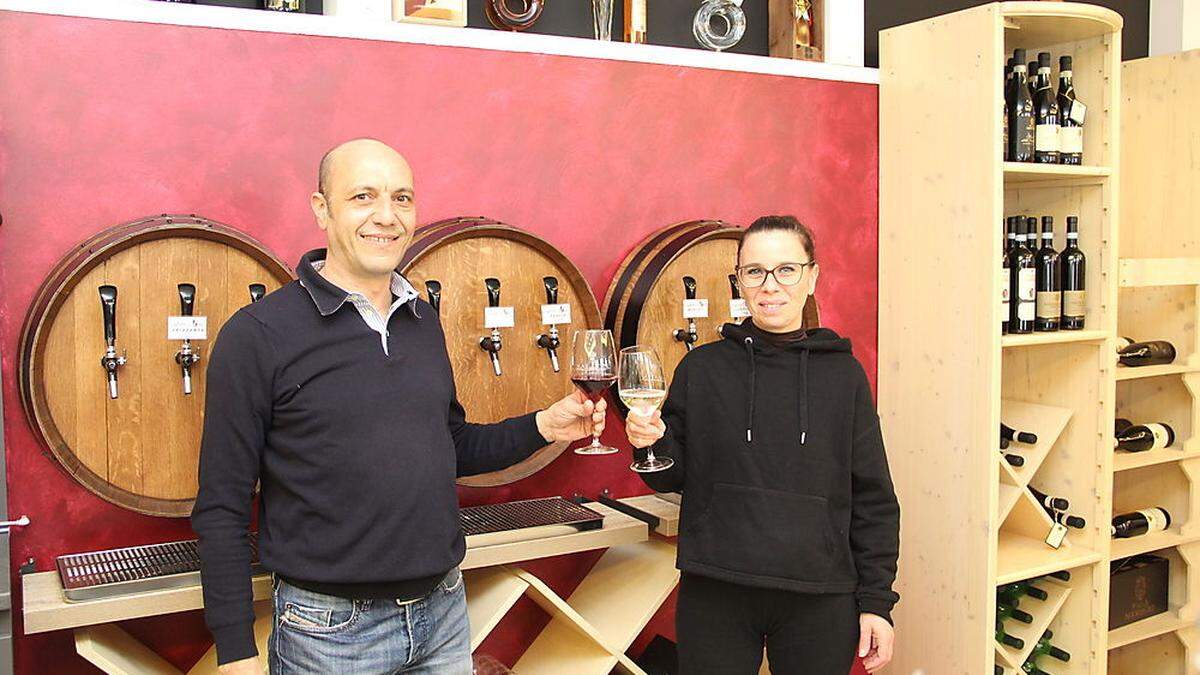Emiliano Fabbricatore und Simone Ozwirk in ihrem neuen Geschäft