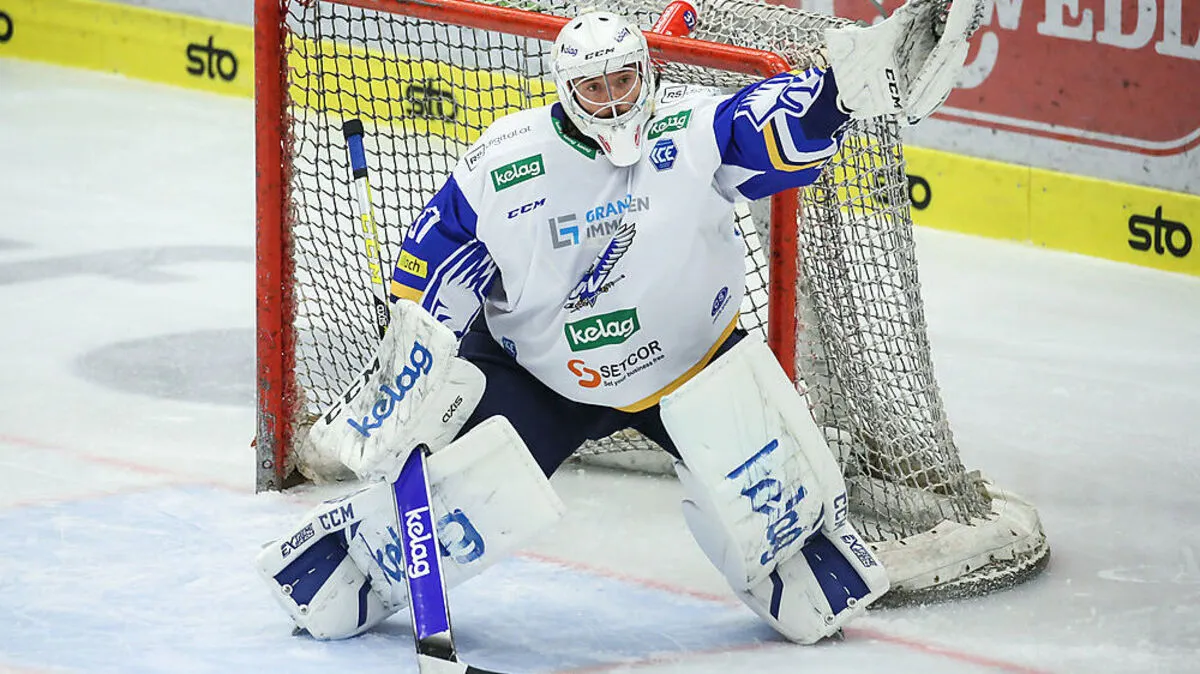 Neo-Goalie Kristers Gudlevskis genießt trotz durchwachsener Leistungen in den letzten beiden Spielen das Vertrauen der VSV-Trainer