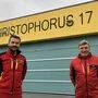 Heimo Stangl, leitender Flugretter mit Thomas Leitold, Stützpunktleiter 
