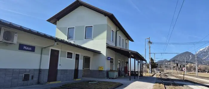Der Bahnhof in Haus im Ennstal wird in den kommenden Monaten modernisiert