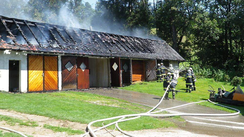2018 rückten die Zweikirchner auch zu einem Brand in Grassendorf aus 
