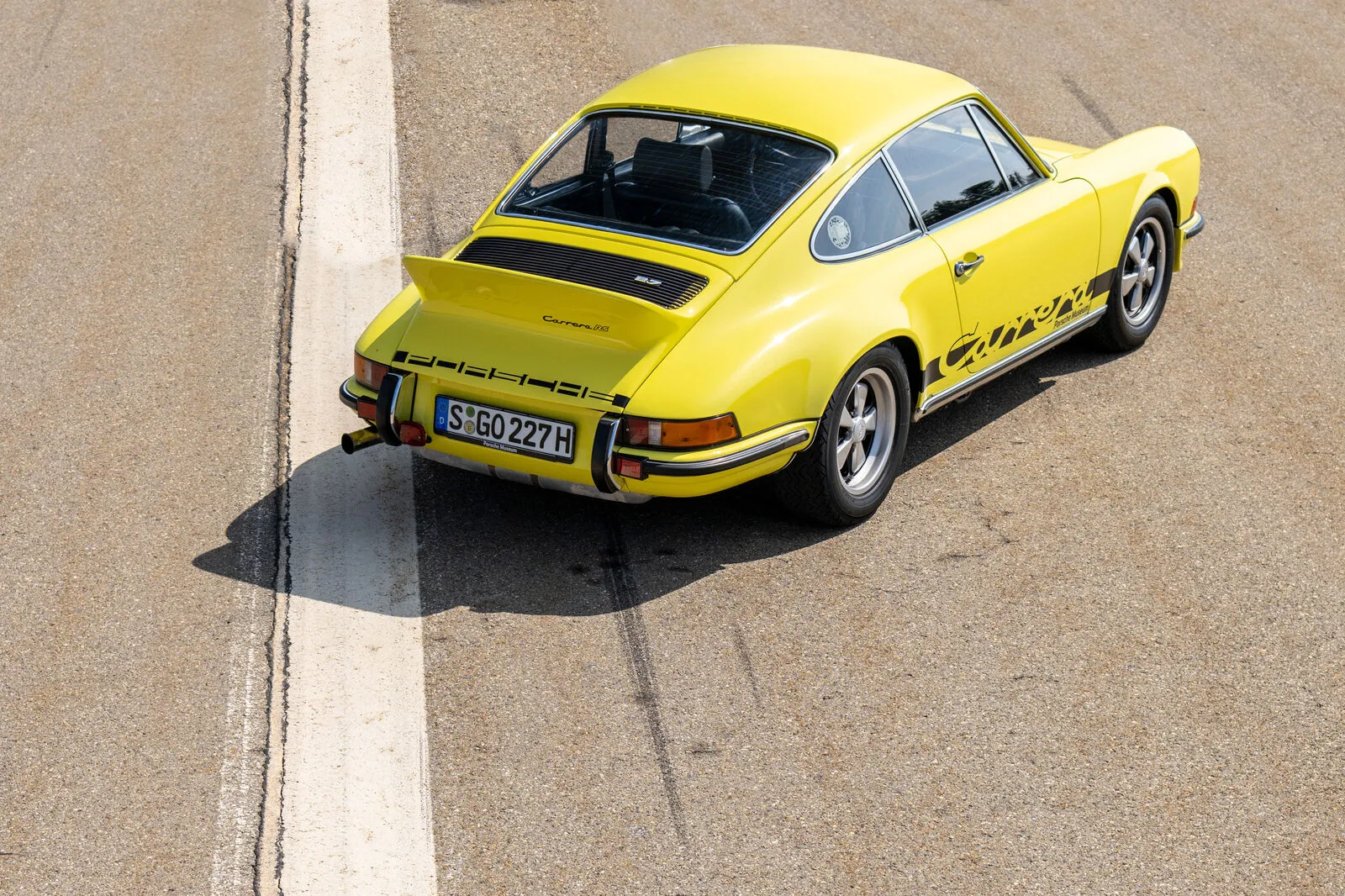 "Entenbürzel" nannte man den Heckspoiler des Porsche Carrera RS 2.7