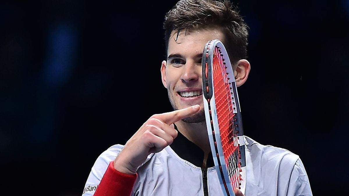 Dominic Thiem hatte gut lachen: der Materialwechsel zahlte sich aus