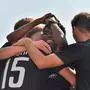 BREST,FRANCE,19.SEP.24 - SOCCER - UEFA Youth League, Stade Brestois 29 vs SK Sturm Graz. Image shows the rejoicing of Sturm U19.
Photo: GEPA pictures/ Avni Retkoceri