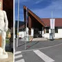 Bis vor Kurzem stand die Fußballer-Statue vor dem Weizer Stadtion.