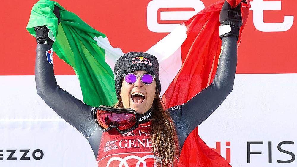 Sofia Goggia gewann in Cortina d'Ampezzo