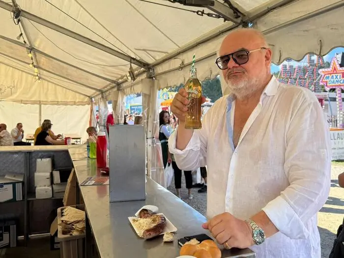 Gmeiner als „Bratwurstmann-Motiv“