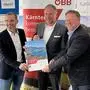 (vlnr) Roland Sint, Sprecher der Tourismusregionen Kärnten, Reinhard Wallner. ÖBB Personenverkehr Körnten und Osttirol, Robert Gasser, Direktor Hotel Werzers