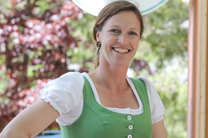 Chefin und Gastgeberin des Hauses: Angela Fuchs aus Altaussee