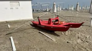 Ostern war sonnig, am Strand von Grado.