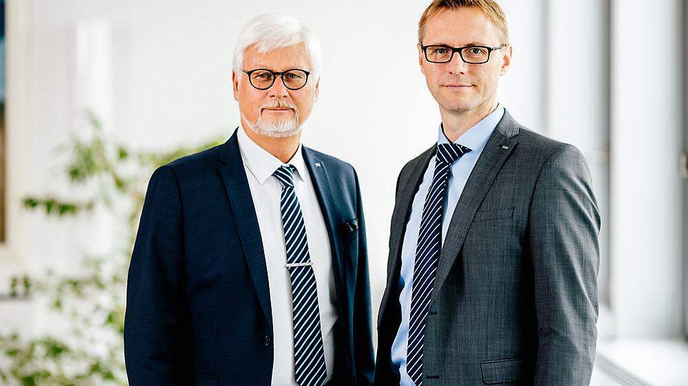Kelag-Vorstände Manfred Freitag (links) und Danny Güthlein trafen die Entscheidung