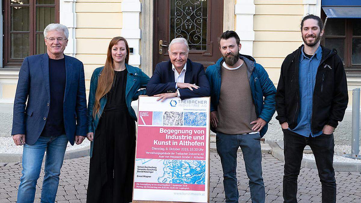 Ernst Wagner, Veronika Suschnig, TIAG Vorstand Alexander Bouvier, David Holzinger und Simon Goritschnig (von links)