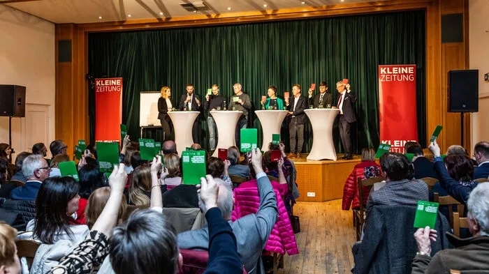 Die Kleine Zeitung lud zur Diskussion der Spitzenkandidaten für die Landtagswahl