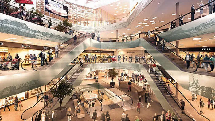 So soll die "Mall of Switzerland" einmal aussehen 