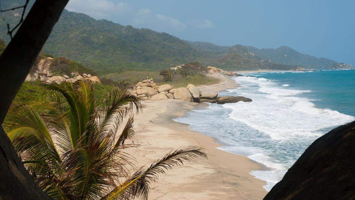 Einer der malerischen Tayrona-Strände wurde dem Grazer zum ungewollten Exil