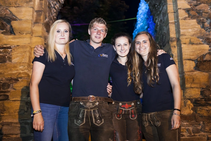 Unter dem Motto "Castle in Fire" luden die Mitglieder der LJ unter Obmann Sebastian Hainzl (im Bild) zur Partynacht am Schlossberg. 