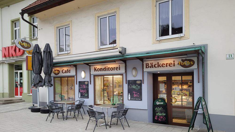 Die Bäckerei Fuchs in der Hauptstraße 71 in Kindberg
