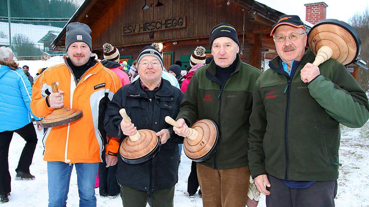 Herbert Gössler, Willi Scherr, Johann Schriebl, Richard Scherr