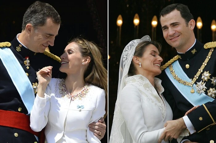 Weil sie bei ihrer ersten Ehe nur standesamtlich geheiratet hatte, stimmte die katholische Kirche einer Hochzeit mit Felipe in der Almudena-Kathedrale zu.
