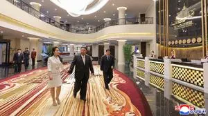 This picture taken on June 24, 2025 and released by North Korea's official Korean Central News Agency (KCNA) on June 26, 2025 shows North Korean leader Kim Jong Un (C) and his daughter Kim Ju Ae (L) visiting the Wonsan Kalma coastal tourist area in Kangwon Province, North Korea. North Korea opened a massive resort area on its east coast, state media said on July 2, with the tourism pet project of leader Kim Jong Un reportedly set to welcome Russian guests later this month.
Dubbed "North Korea's Waikiki" by South Korean media, the Wonsan Kalma Coastal Tourist Area can accommodate nearly 20,000 people, according to Pyongyang, which previously described it as "a world-class cultural resort". (Photo by KCNA VIA KNS / AFP) / South Korea OUT / ---EDITORS NOTE--- RESTRICTED TO EDITORIAL USE - MANDATORY CREDIT "AFP PHOTO/KCNA VIA KNS" - NO MARKETING NO ADVERTISING CAMPAIGNS - DISTRIBUTED AS A SERVICE TO CLIENTS
THIS PICTURE WAS MADE AVAILABLE BY A THIRD PARTY. AFP CAN NOT INDEPENDENTLY VERIFY THE AUTHENTICITY, LOCATION, DATE AND CONTENT OF THIS IMAGE. / 