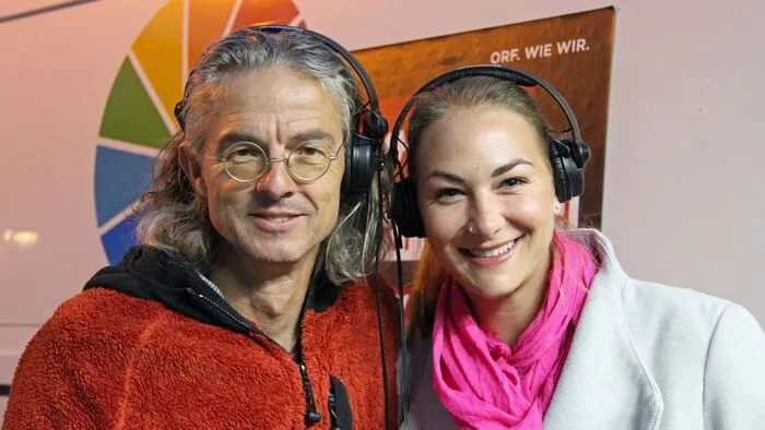 Mike Diwald, die charmante Plaudertasche von der "Radio Kärnten Morgenshow", charmant unterstützt von Patricia Jordan