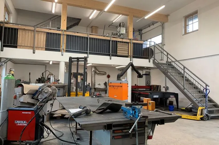 So sieht es in der Werkstatt im neuen Teil aus