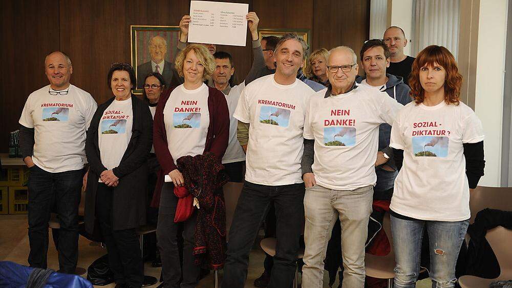 Die Vertreter der Bürgerinitiative gegen das geplante Krematorium in Niklasdorf waren unter den Zuhörern im Leobener Gemeinderat