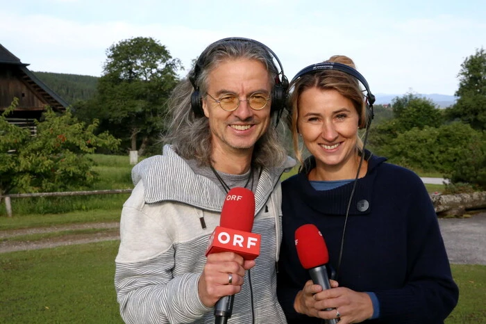 Übrigens: Mit dabei auf 1070 Meter Seehöhe: die Radio Kärnten-Moderatoren Mike Diwald und Isabella Bergner. 