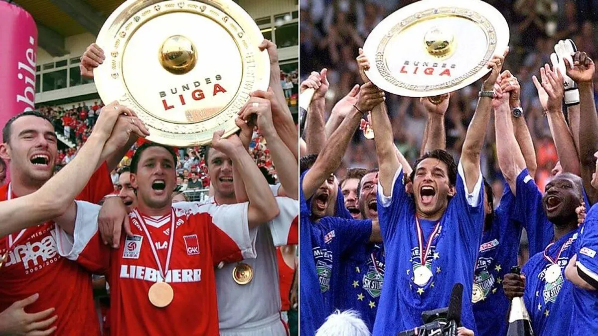 Der GAK durfte einmal den Meisterteller in die Höhe recken, Sturm dreimal.