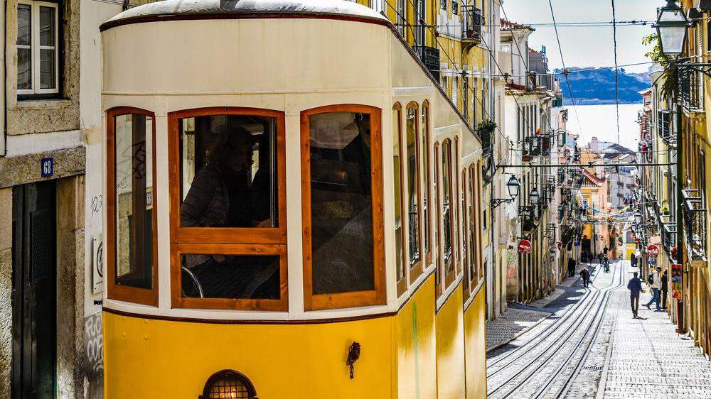 Straßenszene in Lissabon 