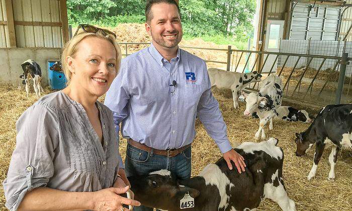  USA-Korrespondentin Hannelore Veit im Farmland Ohio