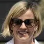 FILE - Susie Wolff, current managing director of the F1 Academy arrives at the Bahrain International Circuit in Sakhir, Bahrain, Thursday, March 2, 2023. Formula One's F1 Academy series for female drivers will race next year in Saudi Arabia to start an expanded schedule with a more prominent role in grand prix weekends. “This calendar cements our ambition to become a truly global series, expanding our reach and improving visibility for our mission,” F1 Academy managing director Susie Wolff said in a statement on Tuesday, Oct. 17. (AP Photo/Frank Augstein, file)