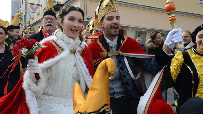 Regieren im Villacher Fasching 2017, Prinzessin Valentina Kaspitz und Prinz Alexander Wrussnig