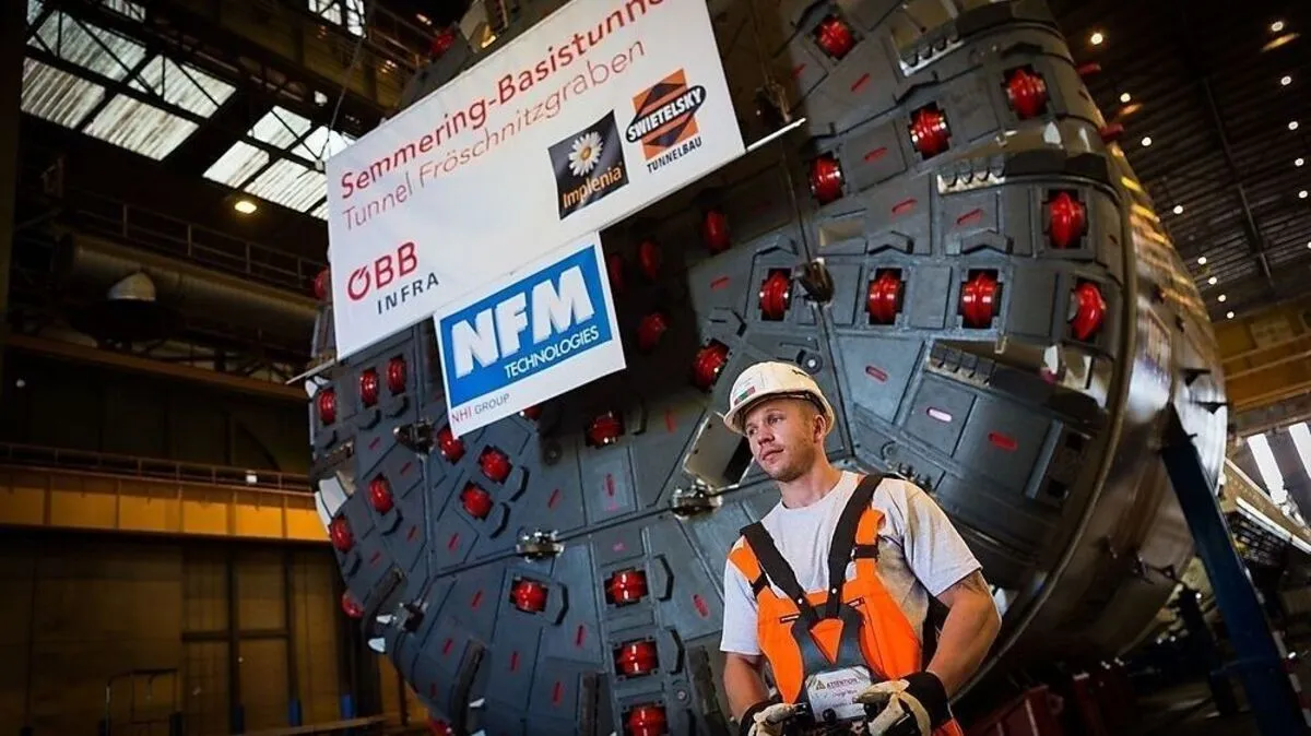 Die Maschinen bringen ein gigantisches Gewicht auf die Waage 