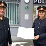 Hauptmann Tanja Zefferer und Bezirkspolizeikommandant Siegmund Schnabl