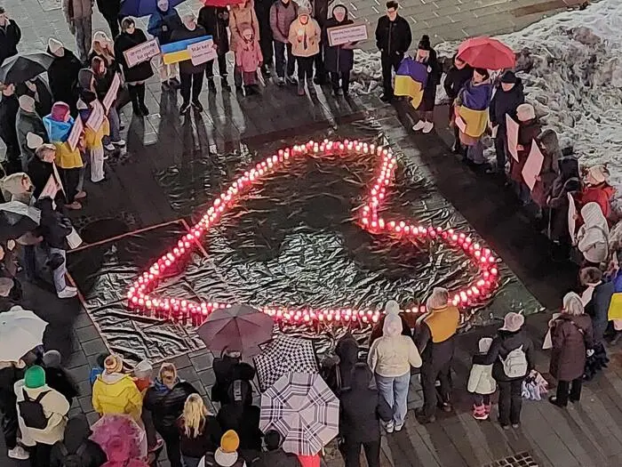 Die Mahnwache stand im Zeichen der Solidarität